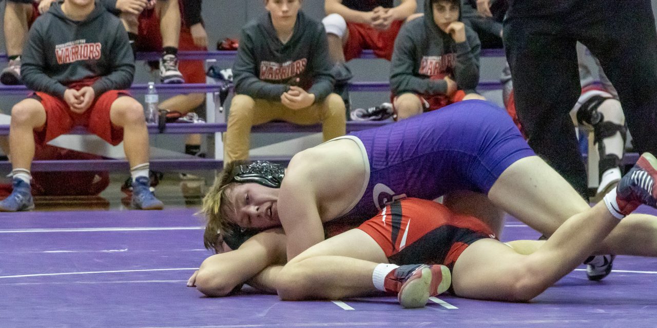 Mounties Varsity Wrestling action from Monday night