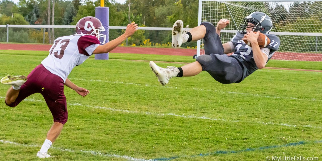 Mounties go airborne in 21 – 13 victory