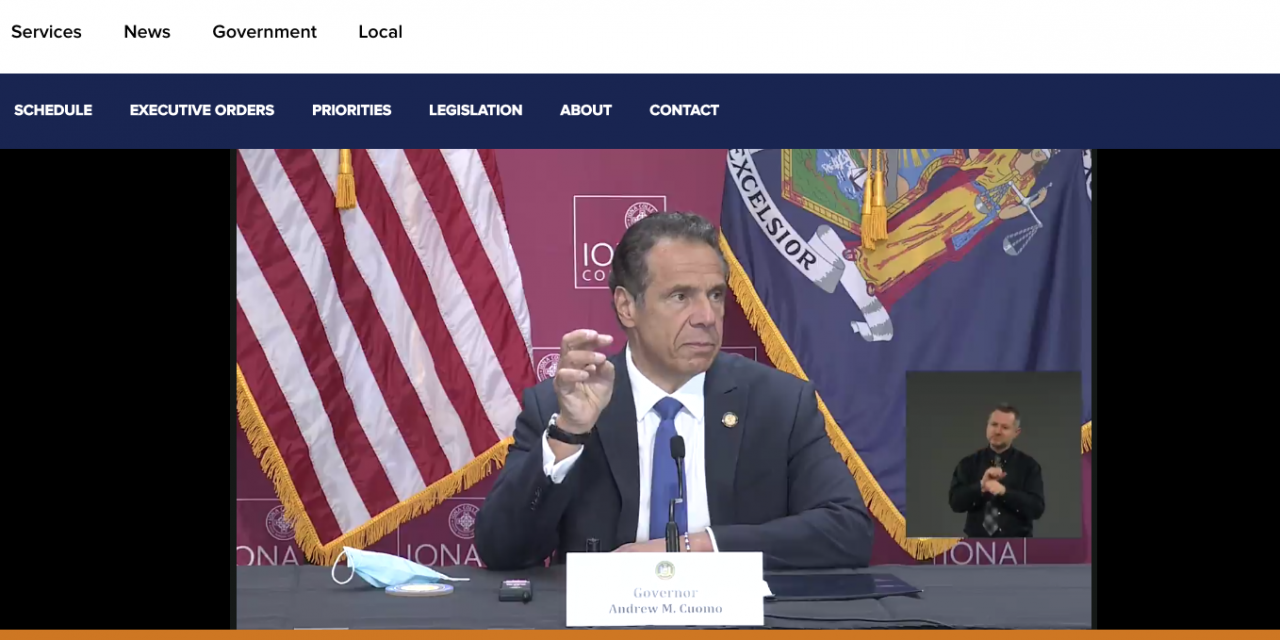 Governor reverses course in daily briefing