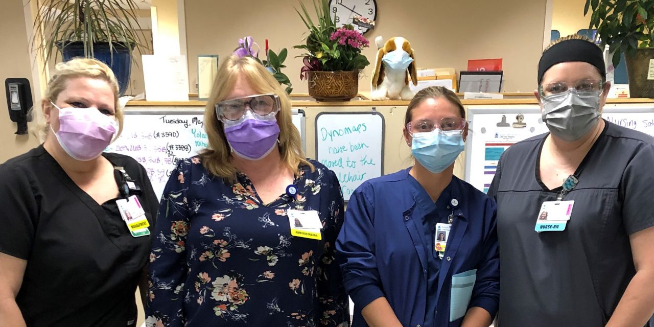 Renee Dingman recipient of Little Falls Hospital Zero Harm Hero Award