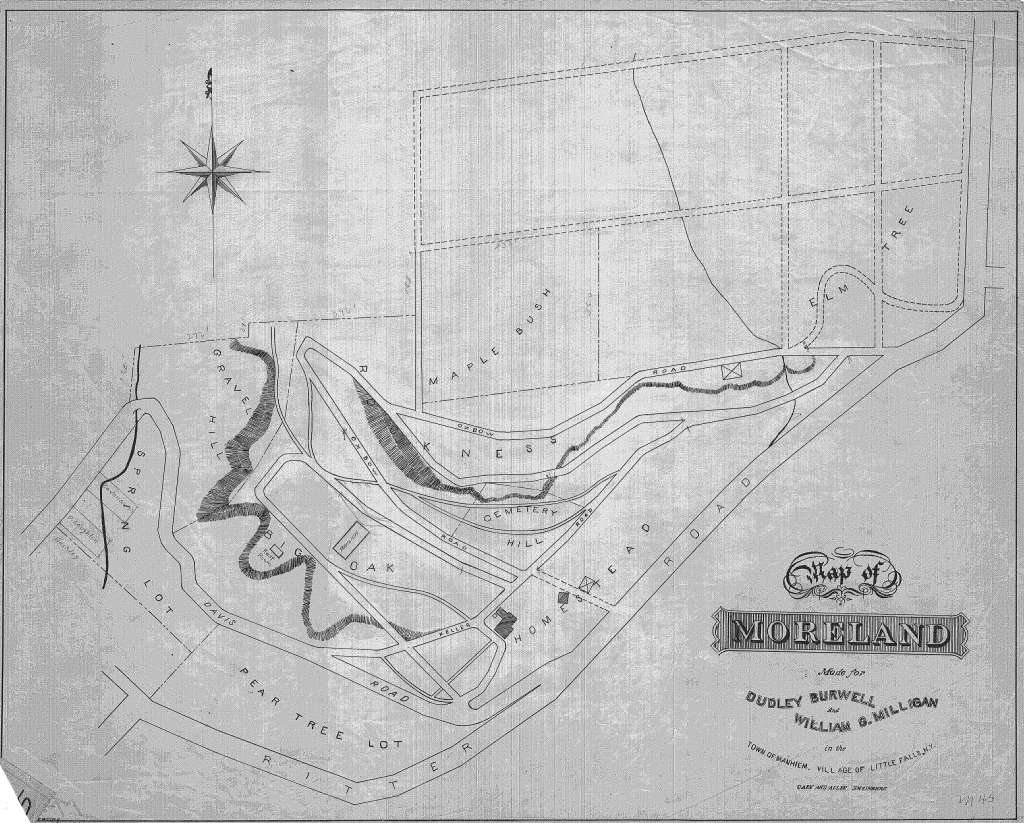 Late 19th century map of Moreland (Park).