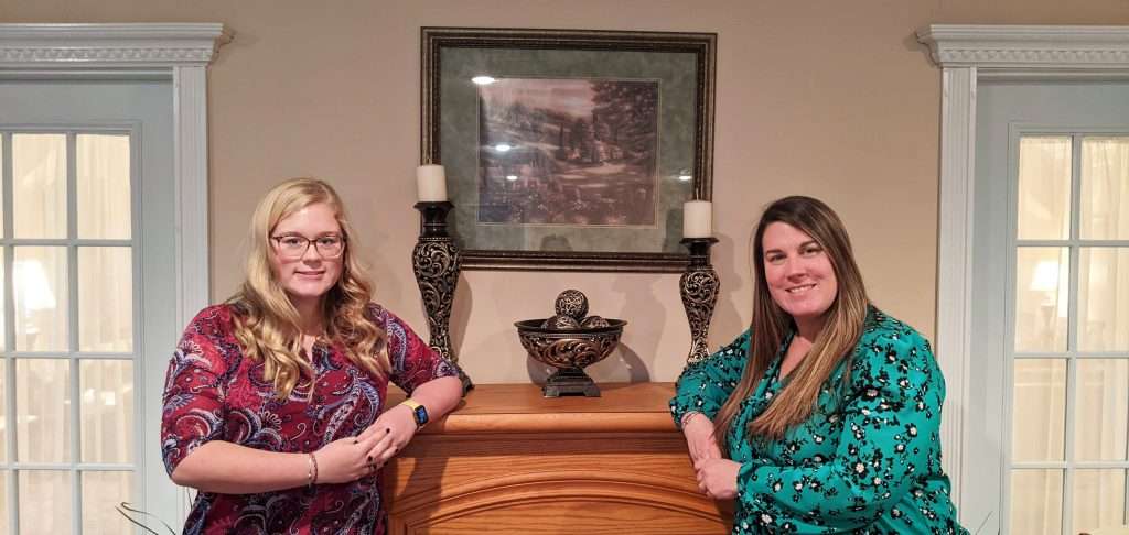 Noelle Miller (right) with her daughter Madison (left), has been providing personalized funeral services in Dolgeville since 2008.