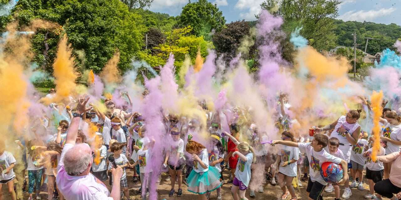 Colors and kids in Eastern Park on Saturday