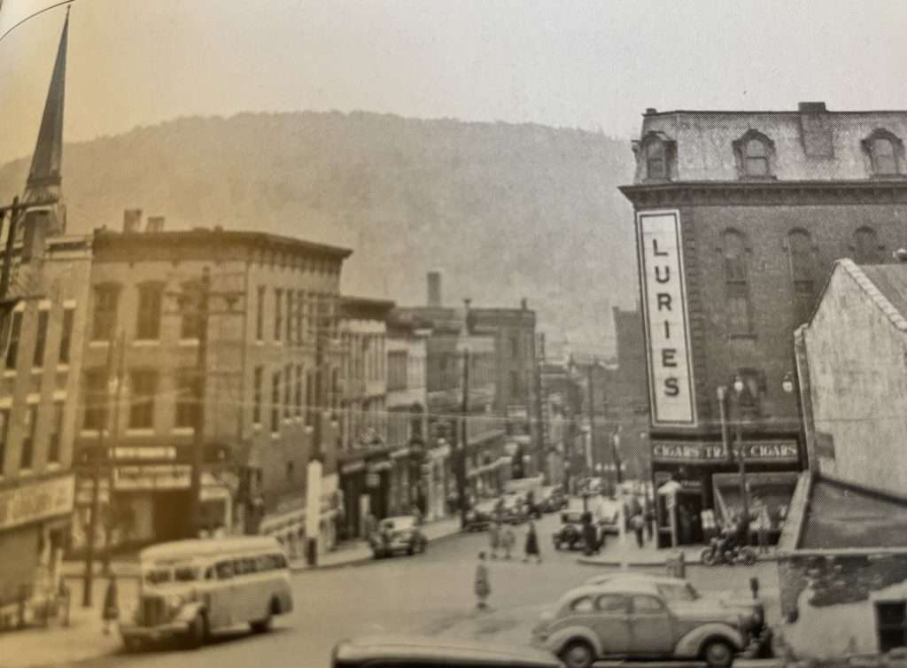 The very popular Lurie’s Dept Store on the corner of Main Street and Second Street.
