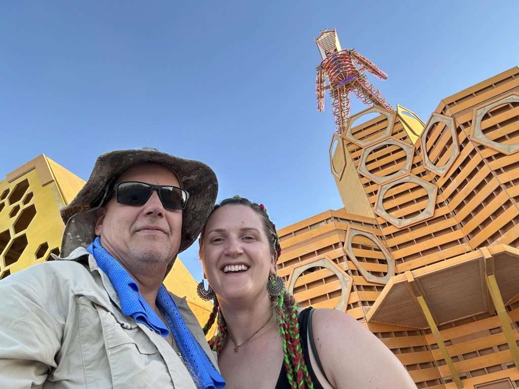 Deena Bak & Larry Michon of Diamond Mountain Mining Ltd. were at Burning Man as first timers.