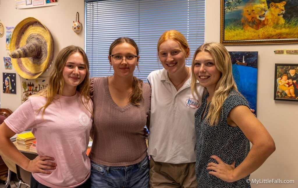 Photo by Dave Warner - (L-R) Lucy Johns, Julia Frasier, Alexis Kris, and Makaylah Mowers from the class of 2025.