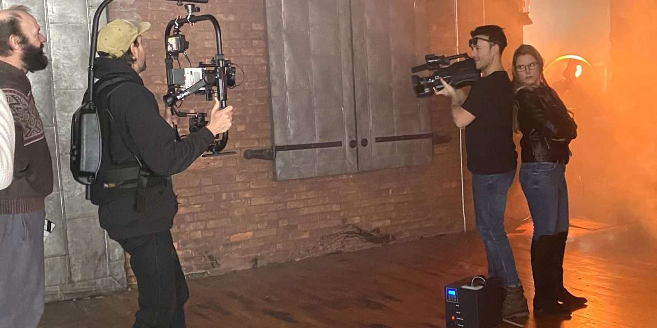 On the Set at the Little Falls Movie Filming of “Wallace Peebles Paranormal Inspectre”