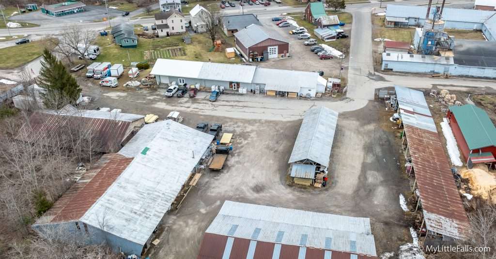 Photo by Dave Warner - An aerial view of George Lumber Home Center in Dolgeville, New York.