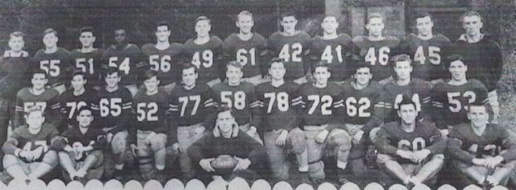 1948 Undefeated Little Falls Football Team with Coach Young.