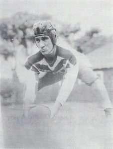 Coach Young during his playing days in 1939 at the University of Iowa