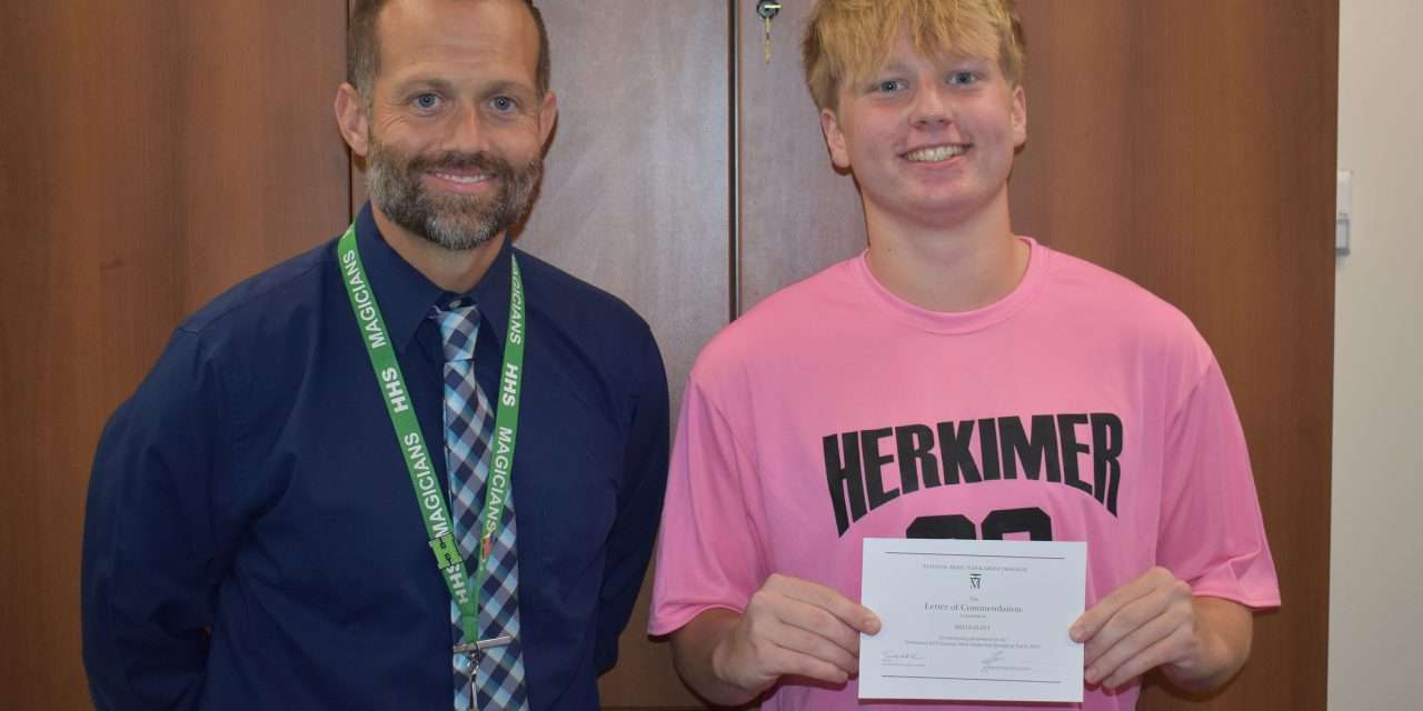 Herkimer senior named National Merit Scholarship Program Commended Student on his way to pursuing electrical engineering degree