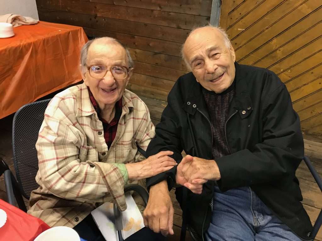 Father Dan Lanza and Joe Vespasiano at the 2019 South Side Reunion.