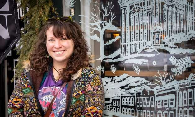 Local artist goes from windows to walls with her work