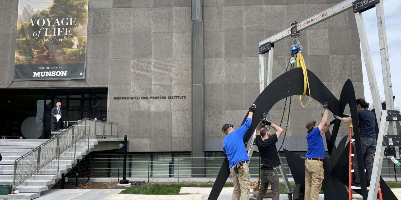 Renowned Calder sculpture returns to Munson’s Genesee Street lawn